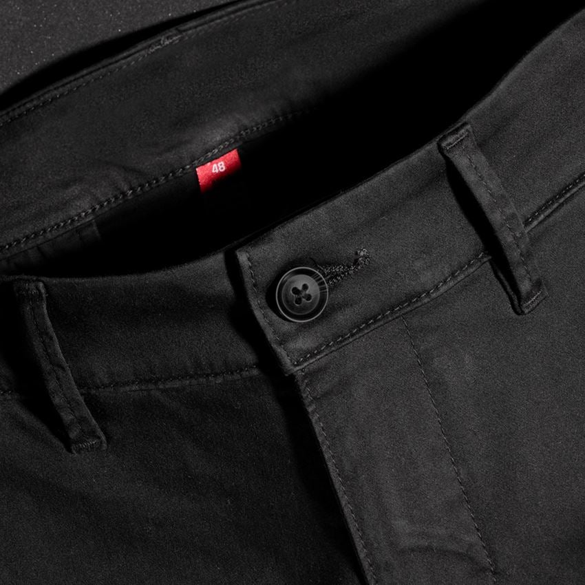 Pracovné nohavice: Pracovné 5-vreckové chino nohavice e.s. + čierna 2