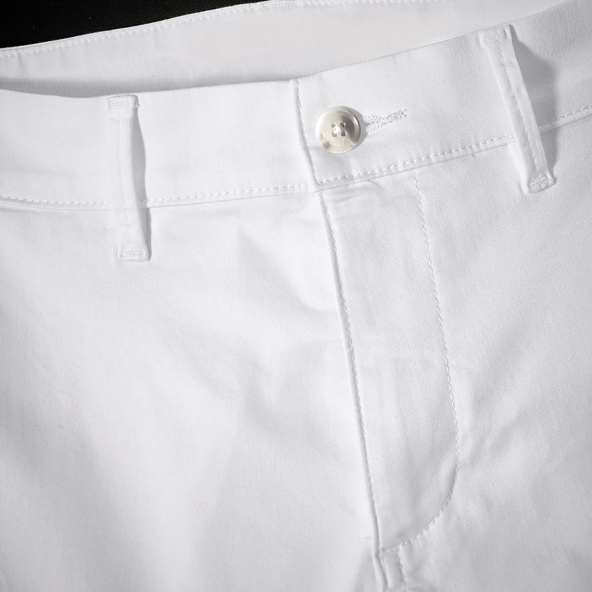Pracovné nohavice: Pracovné 5-vreckové chino nohavice e.s. + biela 2