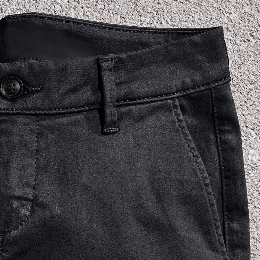 Témy: Dámske pracovné 5-vreckové chino nohavice e.s. + čierna 2