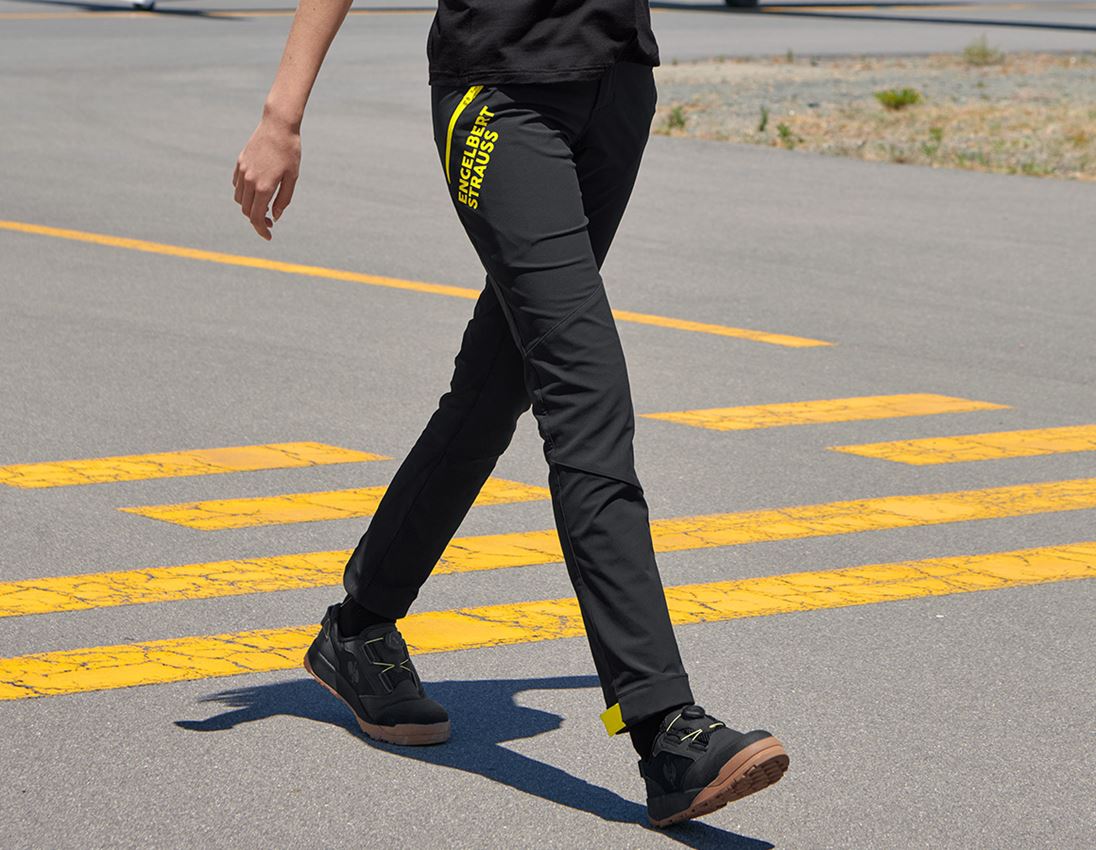 Odevy: Funkčné nohavice e.s.trail, dámske + čierna/acidová žltá 2