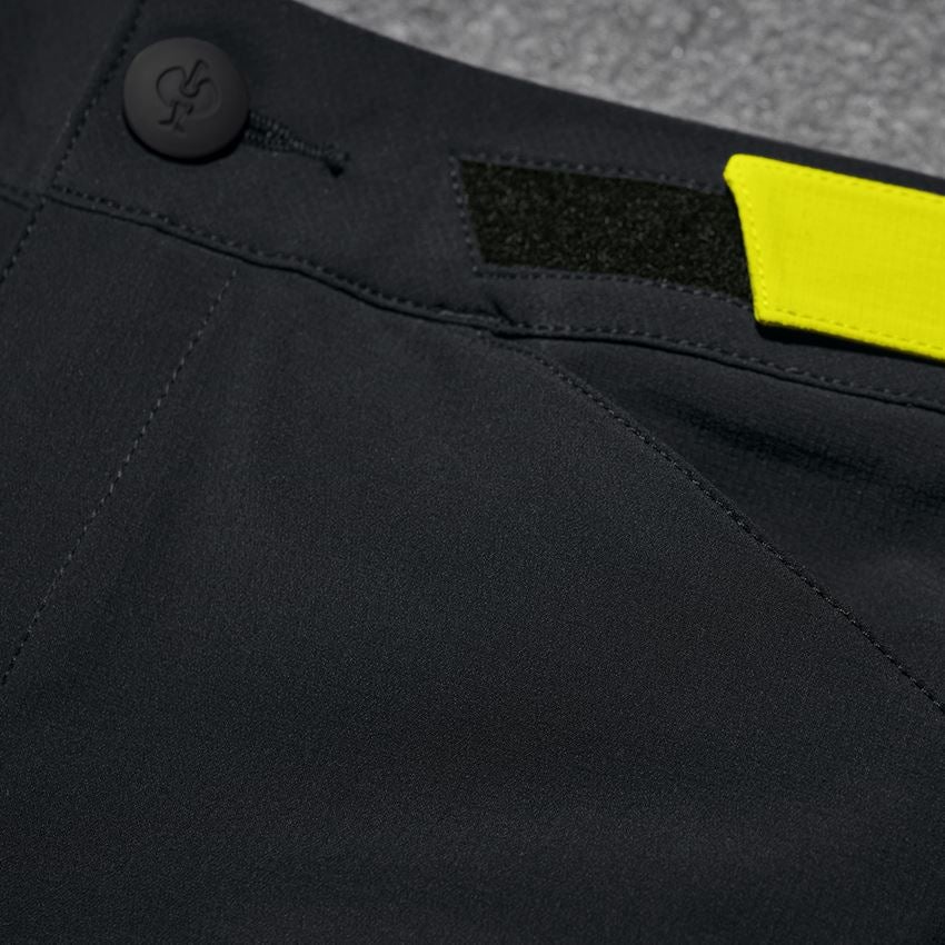 Pracovné nohavice: Funkčné šortky e.s.trail, dámske + čierna/acidová žltá 2