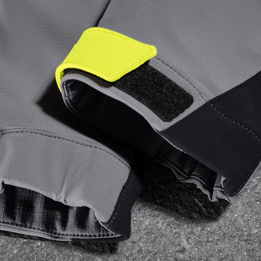 Nohavice: Funkčné nohavice e.s.trail, detské + čadičovo sivá/acidová žltá 2