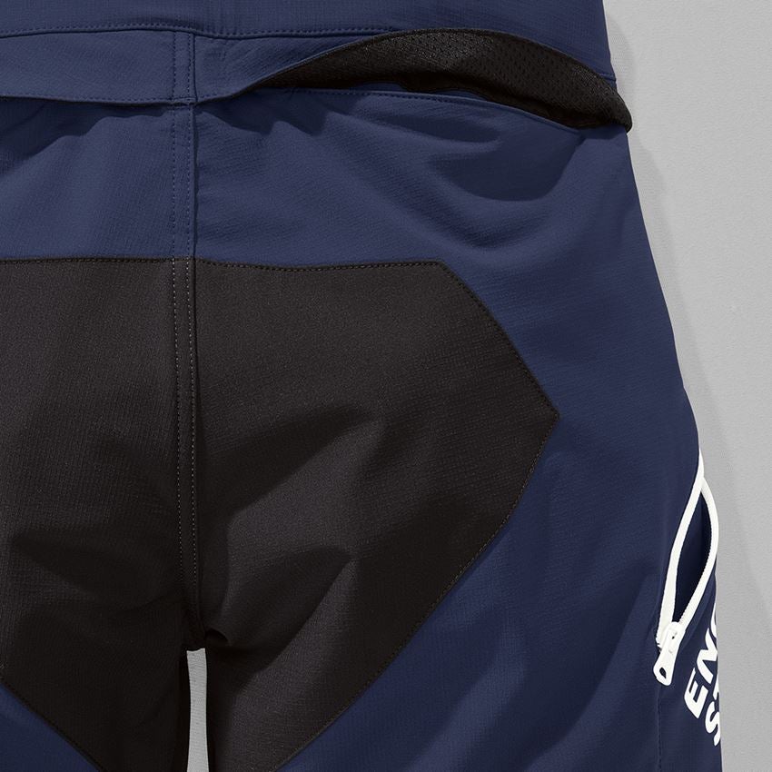 Pracovné nohavice: Funkčné šortky e.s.trail + tmavomodrá/biela 2