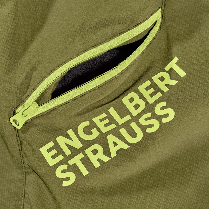 Pracovné nohavice: Funkčné šortky e.s.trail + borievkovo zelená/limetkovo zelená 2