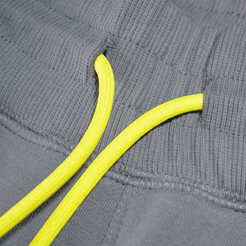 Pracovné nohavice: Teplákové šortky e.s.trail + čadičovo sivá/acidová žltá 2