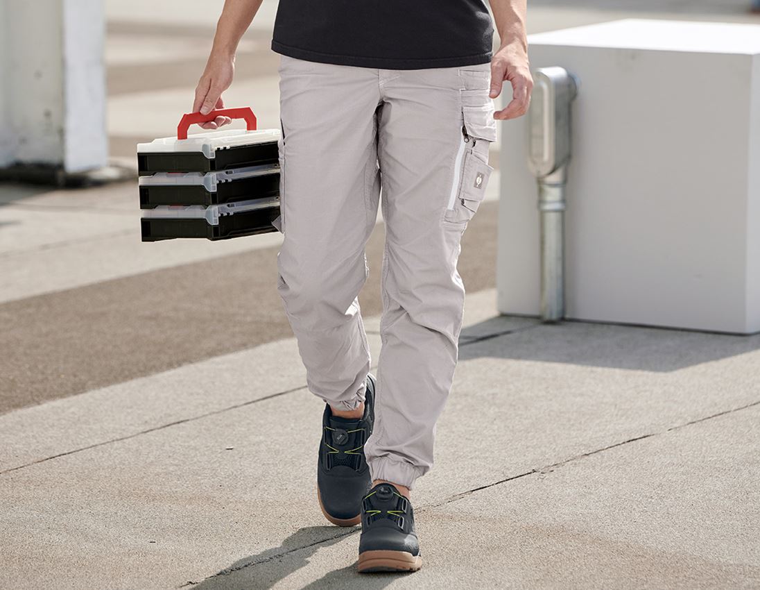 Pracovné nohavice: Cargo nohavice e.s.motion ten, letné, dámske + opálová sivá