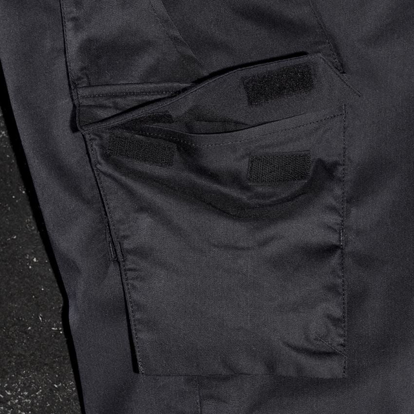 Pracovné nohavice: Cargo nohavice e.s.trail + čierna/lapisovo tyrkysová 2