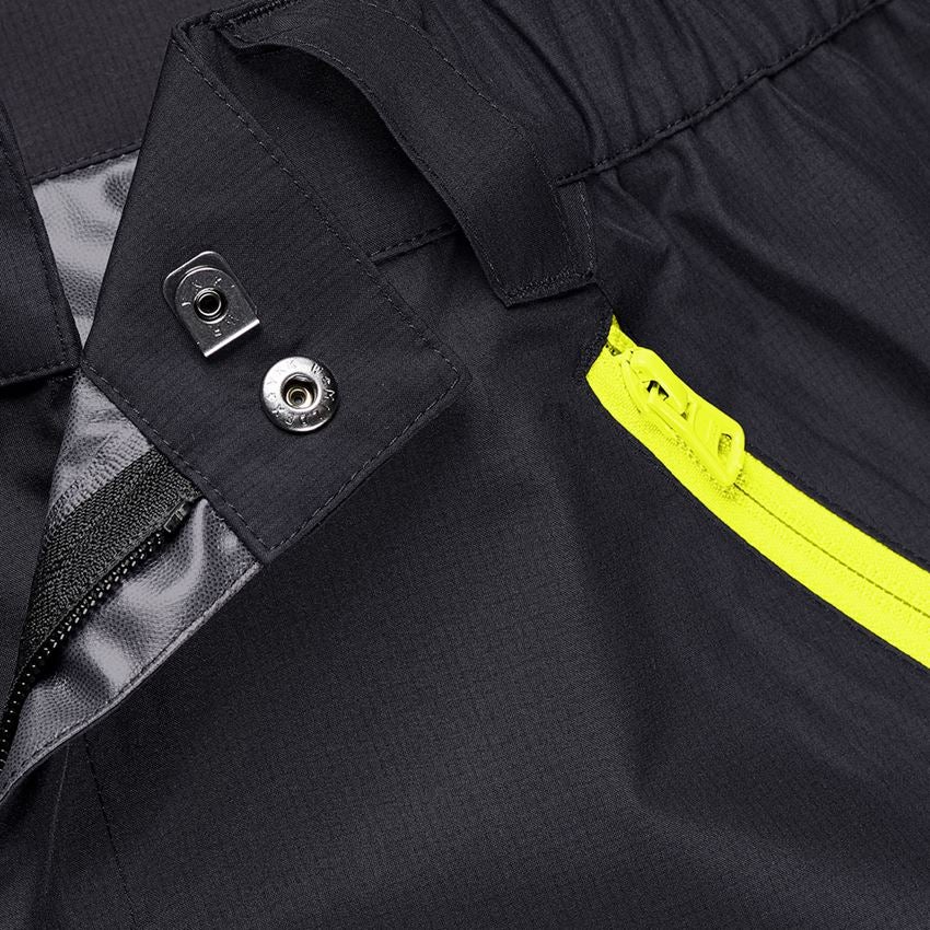 Pracovné nohavice: Nohavice do každého počasia e.s.trail + čierna/acidová žltá 2