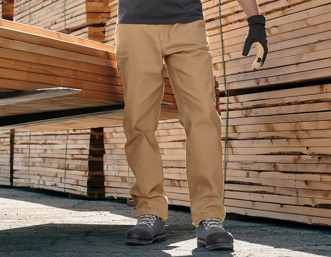 Pracovné nohavice: Nohavice do pása e.s.iconic + mandľovo hnedá