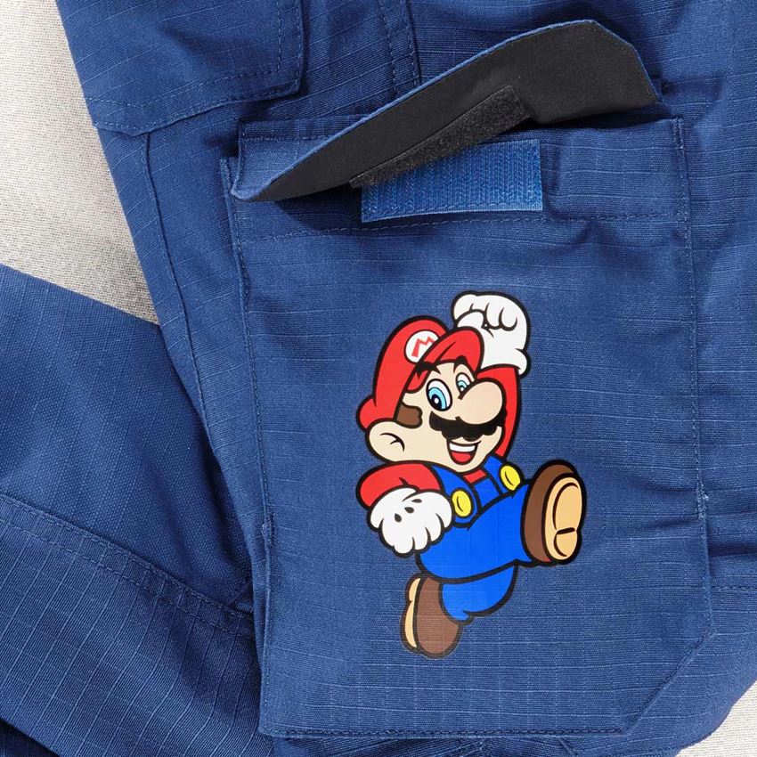 Nohavice: Super Mario cargo nohavice, detské + alkalická modrá 2