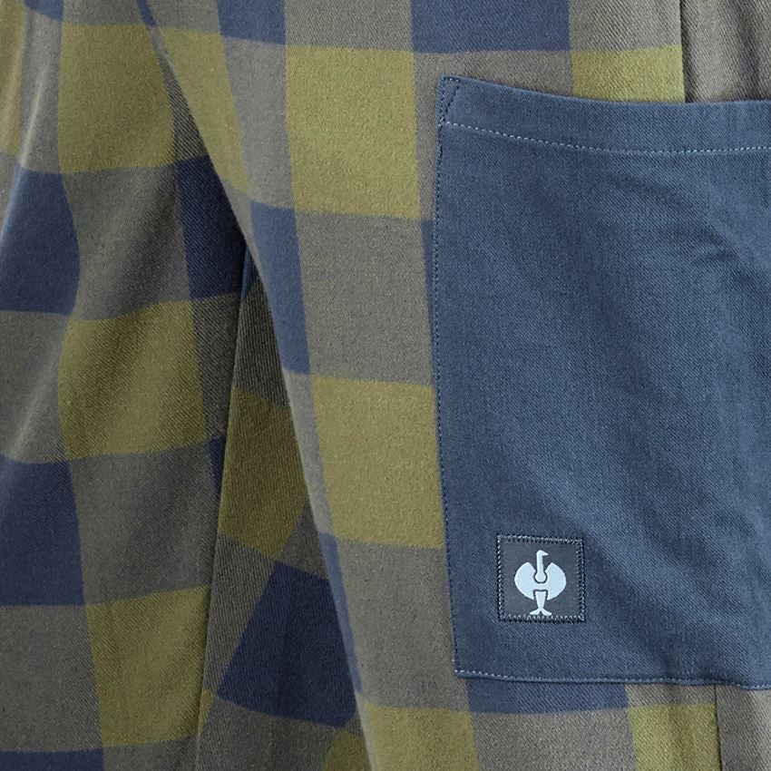 Doplnky: e.s. Pyžamové nohavice + horská zelená/oxidová modrá 2