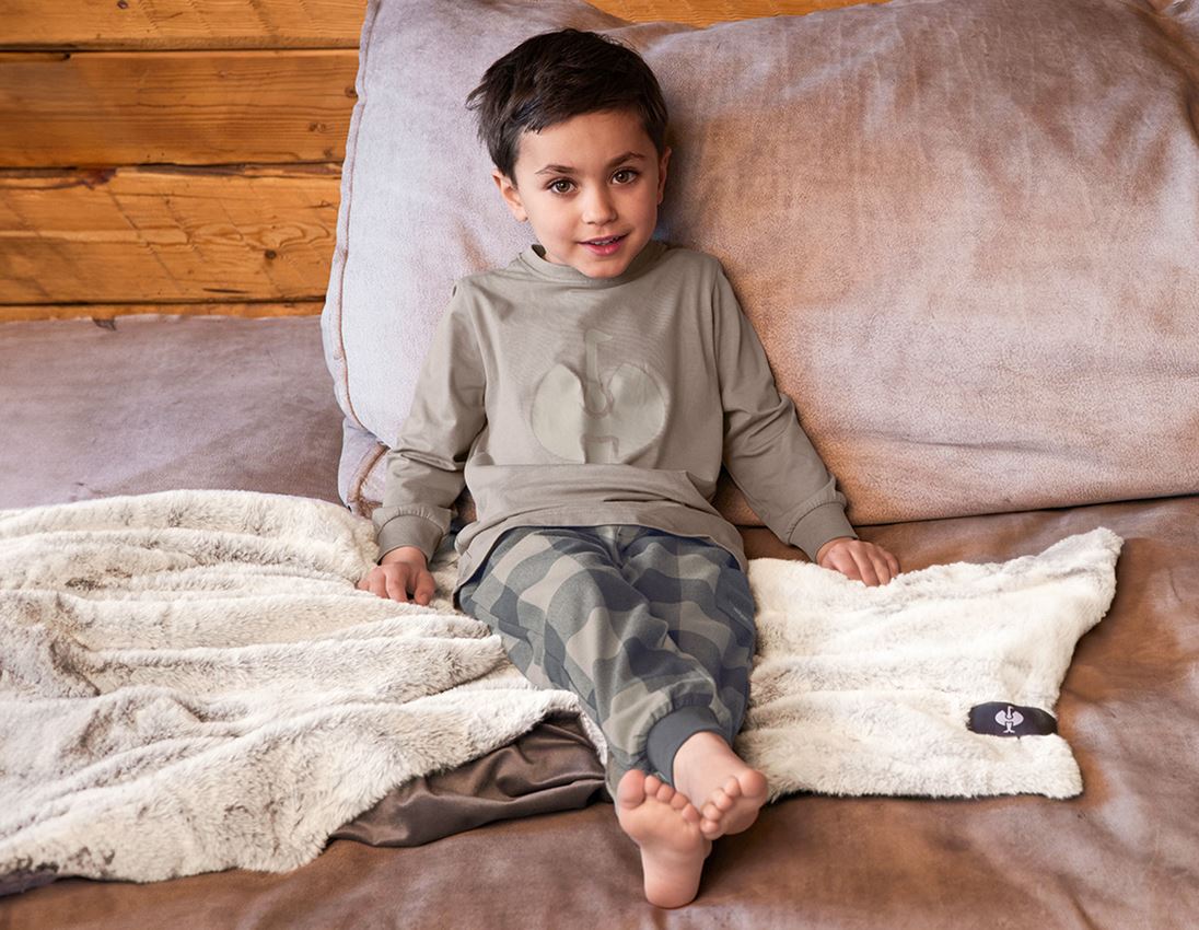 Doplnky: e.s. Pyžamové nohavice, detské + delfínovo sivá/karbónová sivá 1