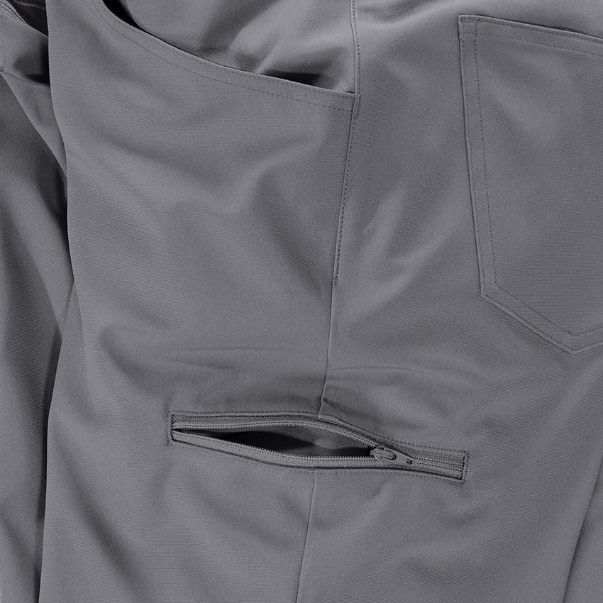 Odevy: Pracovné 5-vreckové chino nohavice e.s.work&travel + čadičovo sivá 2