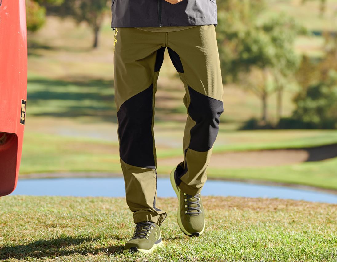 Oblečenie: SÚPRAVA: Funkčné nohavice e.s.trail+šortky+futbal. + borievkovo zelená/limetkovo zelená 1