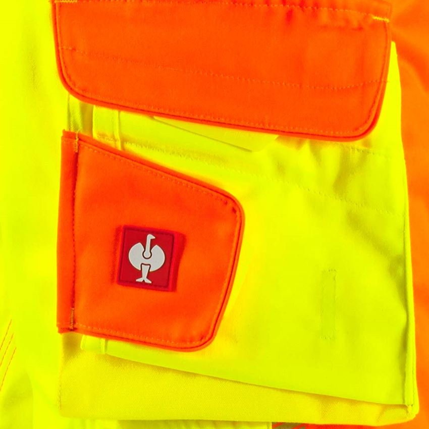 Pracovné nohavice: Reflexné ochranné nohavice do pása e.s.motion 2020 + výstražná žltá/výstražná oranžová 2