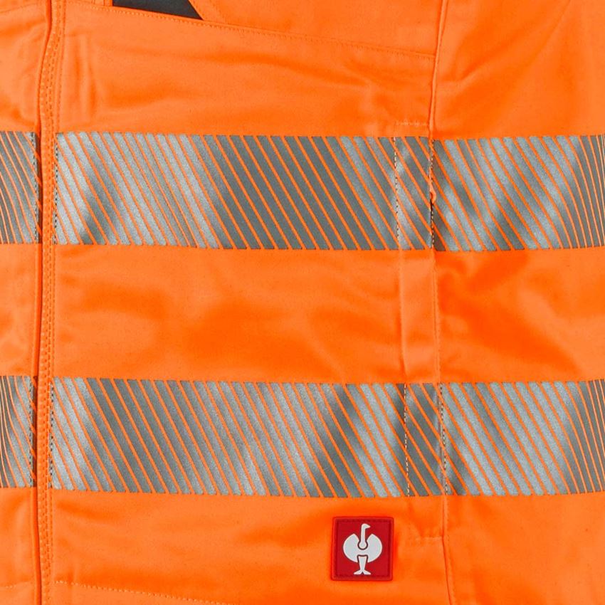 Vesty: Reflexná ochranná vesta e.s.motion + výstražná oranžová/antracitová 2