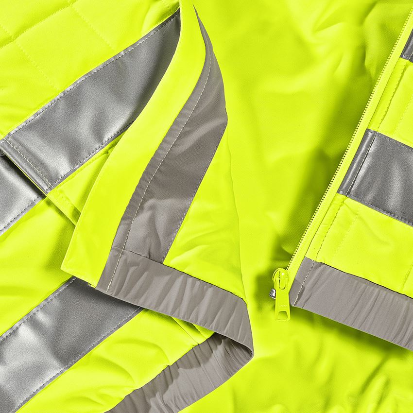 Pracovné bundy: Výstražná bunda e.s.concrete + výstražná žltá/perlová sivá 2