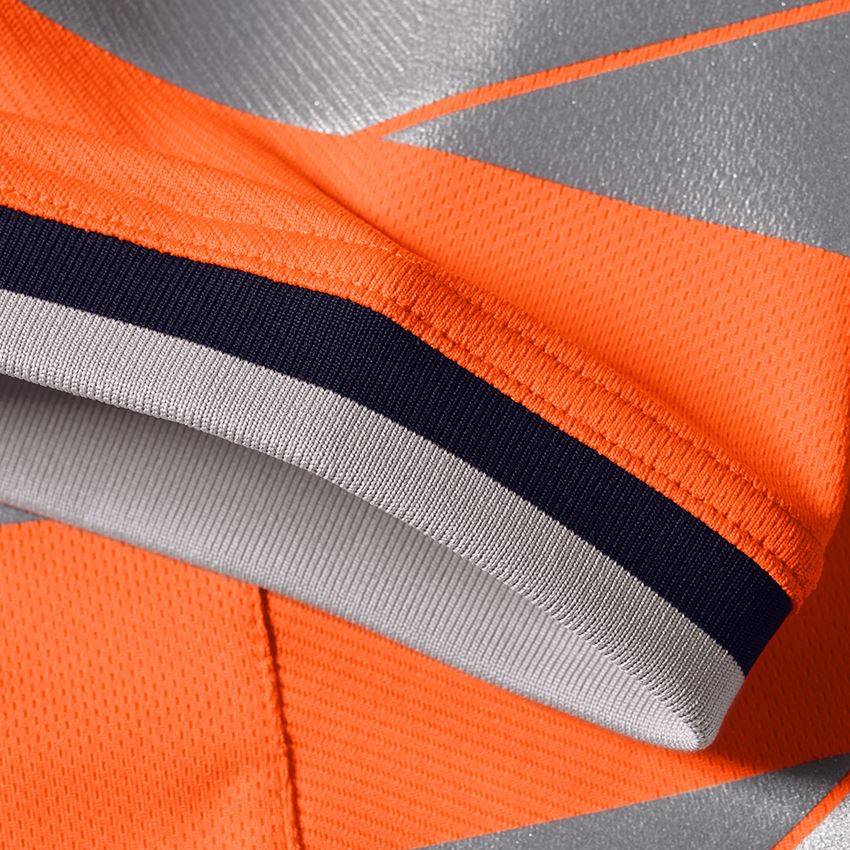 Témy: Reflexné ochranné funkčné tričko e.s.ambition + výstražná oranžová/tmavomodrá 2