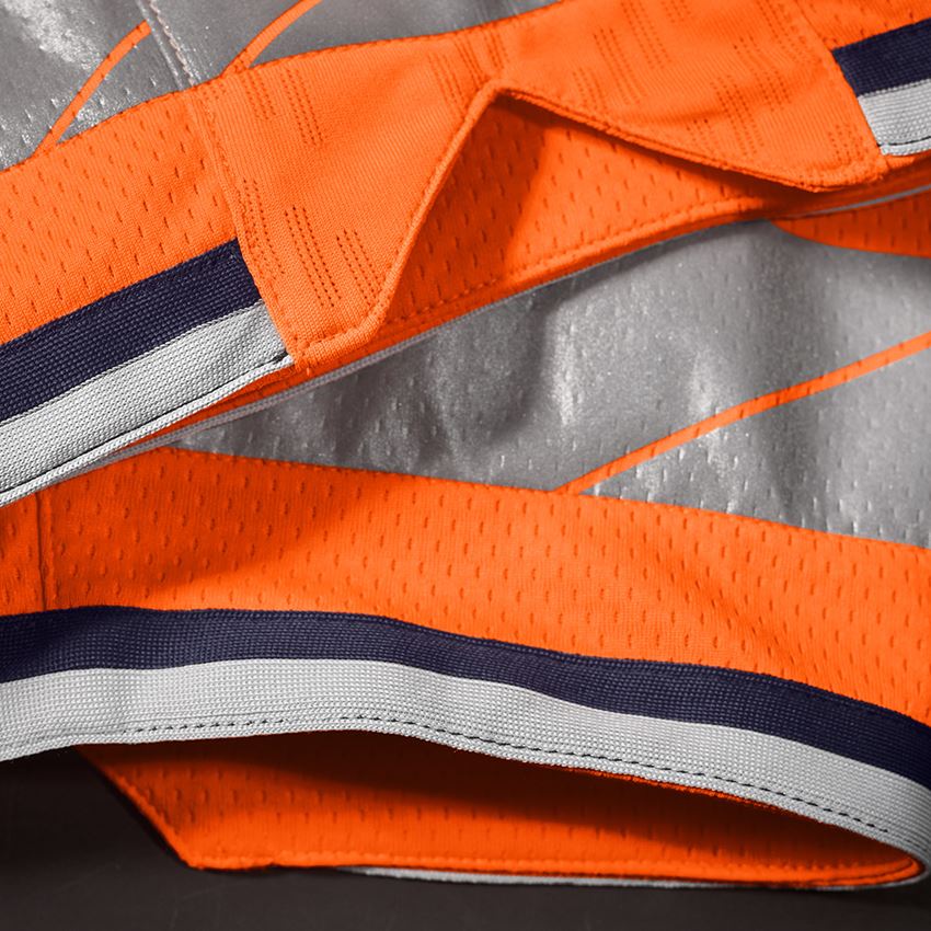 Témy: Reflexné funkčné šortky e.s.ambition + výstražná oranžová/tmavomodrá 2