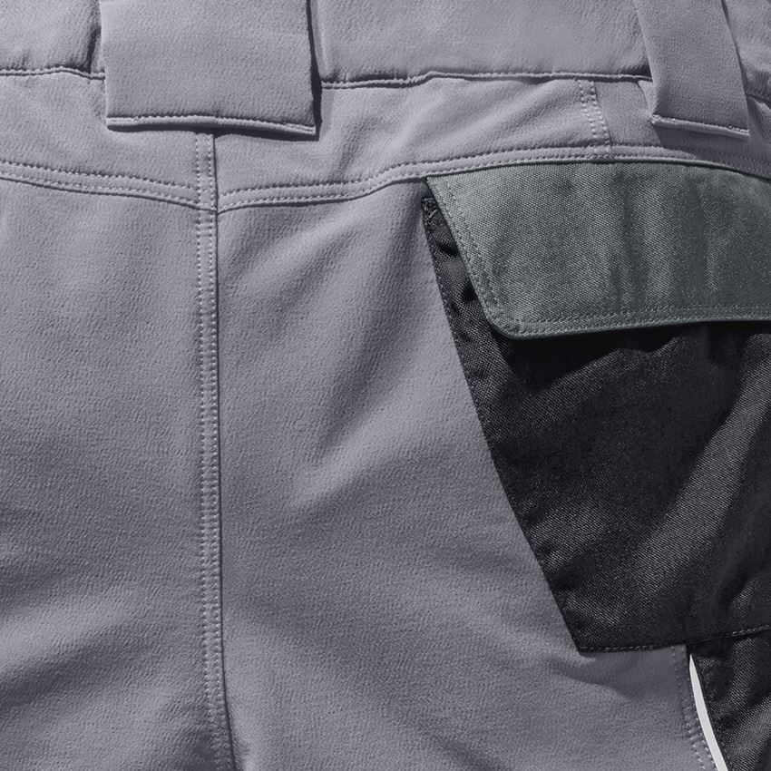 Pracovné nohavice: Funkčné šortky e.s.dynashield + cementová/grafitová 2