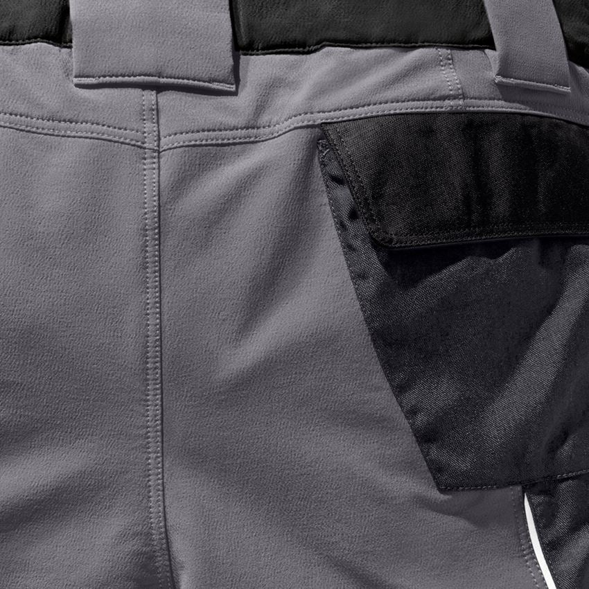 Pracovné nohavice: Funkčné šortky e.s.dynashield + cementová/čierna 2