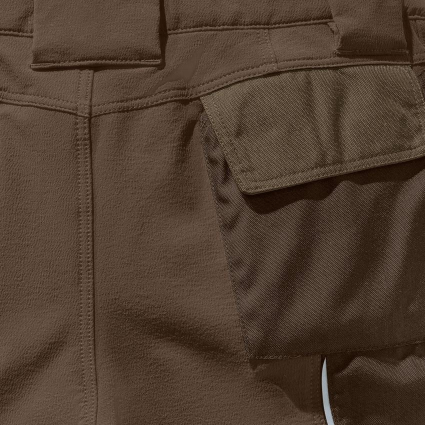 Pracovné nohavice: Funkčné šortky e.s.dynashield, dámske + lieskový oriešok/gaštanová 2