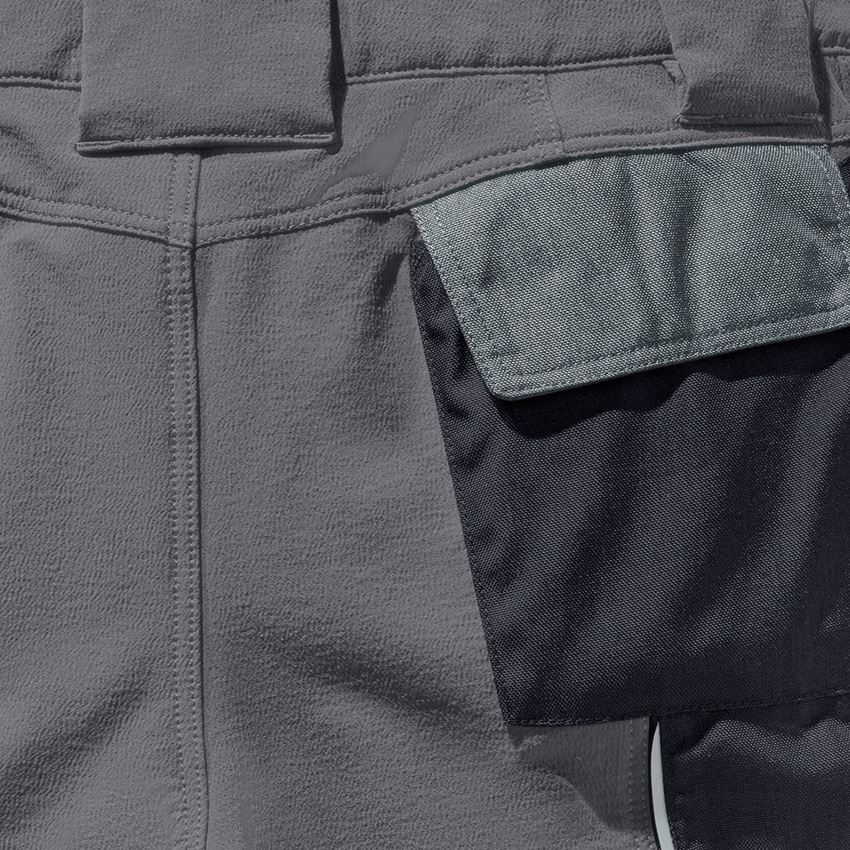 Pracovné nohavice: Funkčné šortky e.s.dynashield, dámske + cementová/grafitová 2
