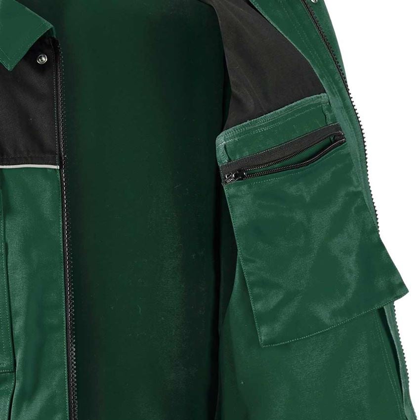 Pracovné bundy: Pracovná bunda e.s.image + zelená/čierna 2