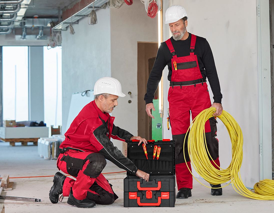 Pracovné bundy: Pracovná bunda e.s.image + červená/čierna 3