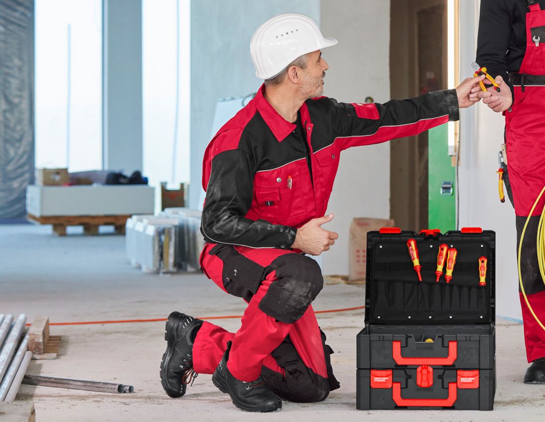 Pracovné bundy: Pracovná bunda e.s.image + červená/čierna 4
