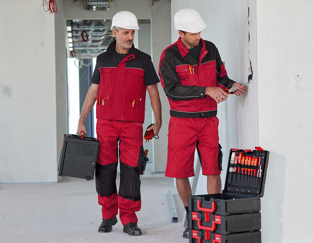 Pracovné bundy: Pracovná bunda e.s.image + červená/čierna 7