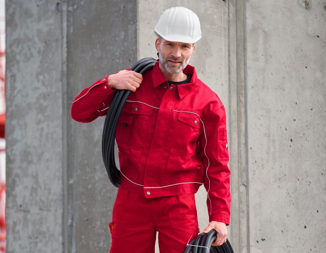 Pracovné bundy: Pracovná bunda e.s.classic + červená