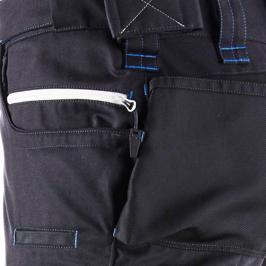 Pracovné nohavice: Nohavice do pása e.s.motion 2020 + grafitová/enciánová modrá 2
