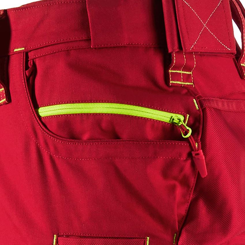 Pracovné nohavice: Nohavice do pása e.s.motion 2020 + ohnivá červená/výstražná žltá 2