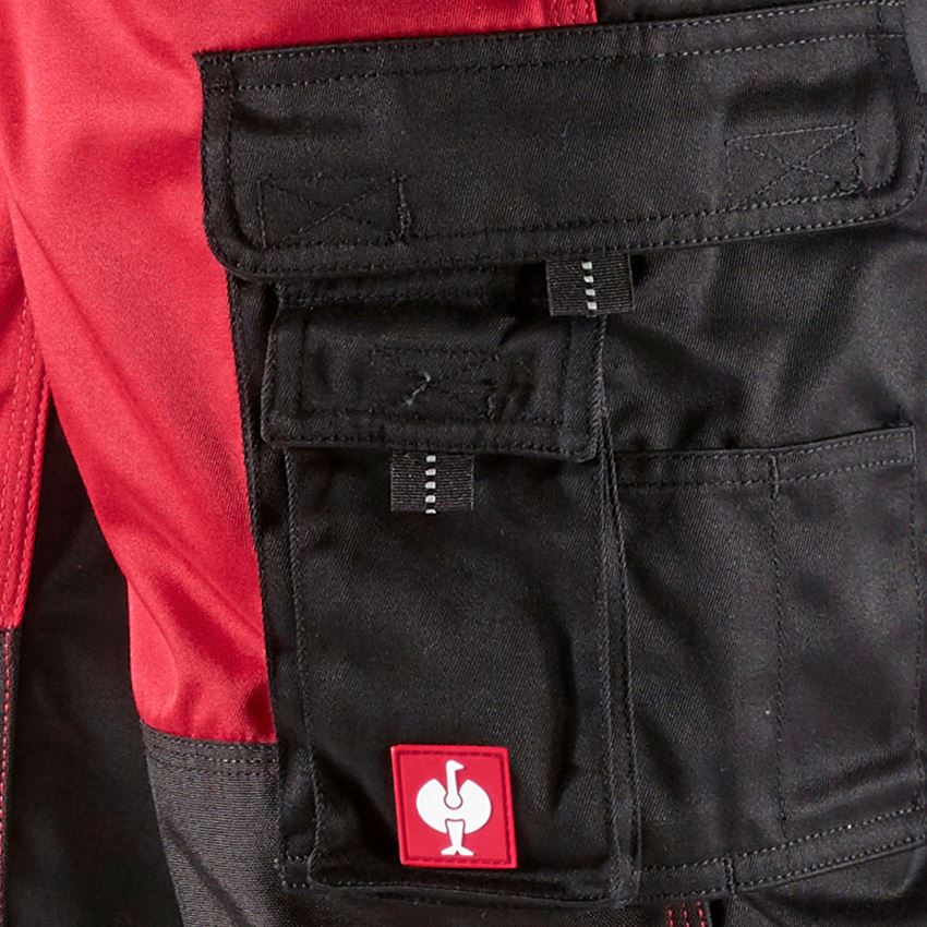 Pracovné nohavice: Nohavice do pása e.s.image + červená/čierna 2