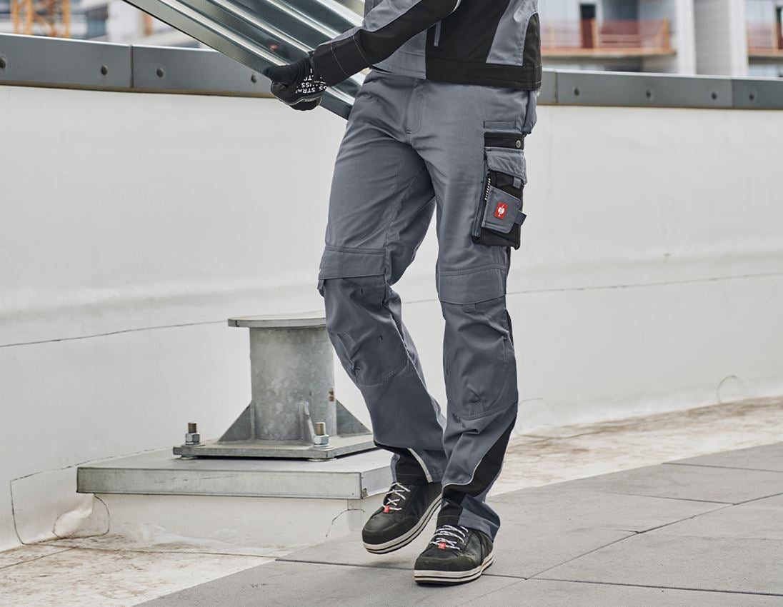 Pracovné nohavice: Nohavice do pása e.s.motion + sivá/čierna