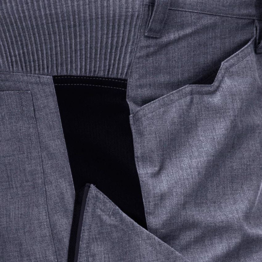 Pracovné nohavice: Nohavice do pása e.s.vision, pánske + pacifická melanž/čierna 2