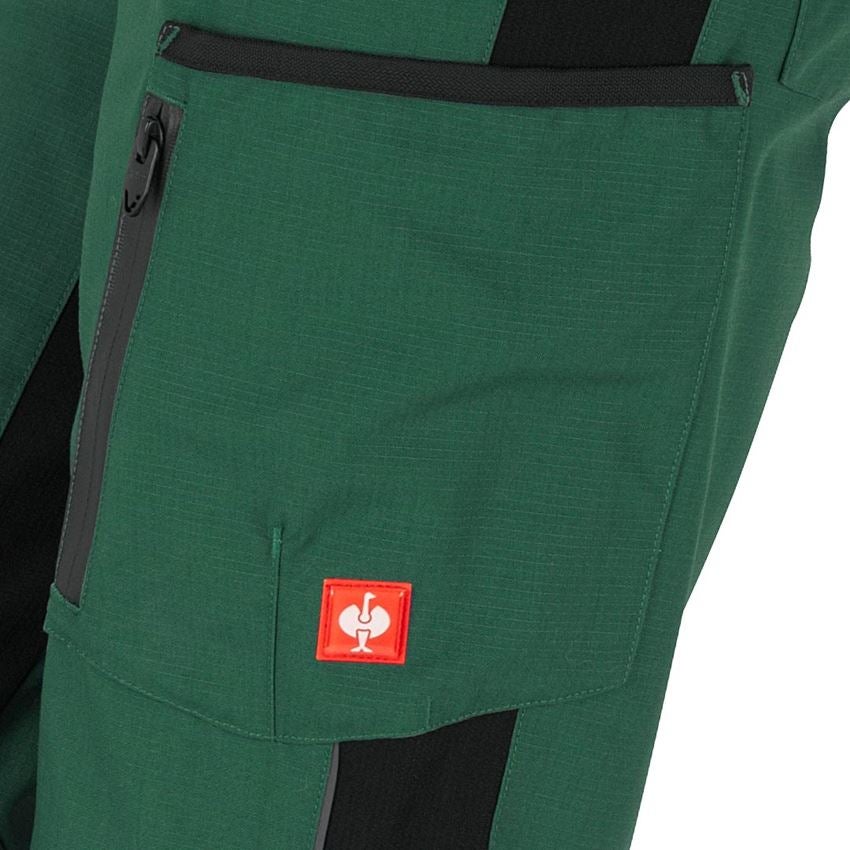 Pracovné nohavice: Dámske nohavice e.s.vision + zelená/čierna 2