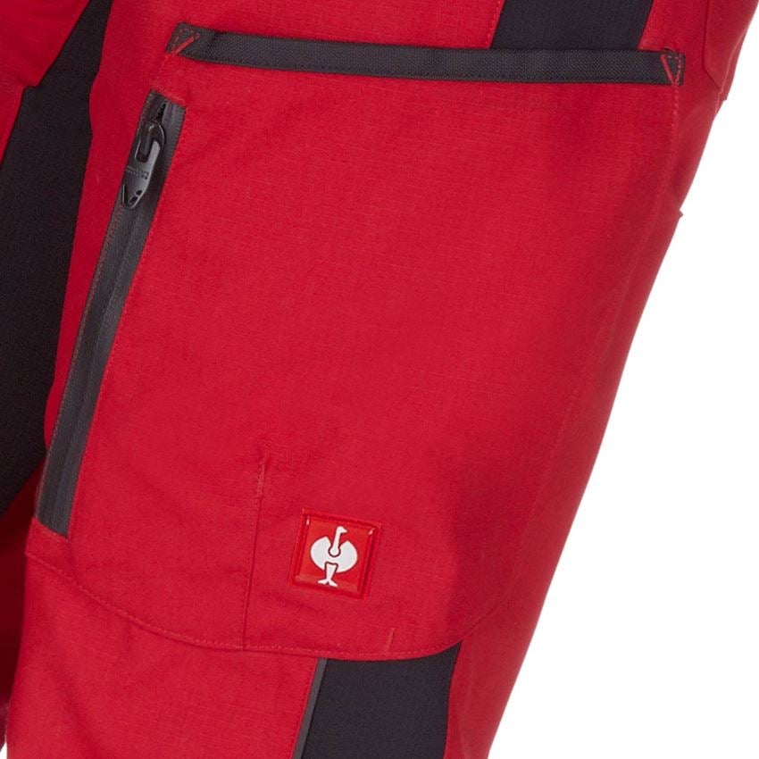 Pracovné nohavice: Dámske nohavice e.s.vision + červená/čierna 2