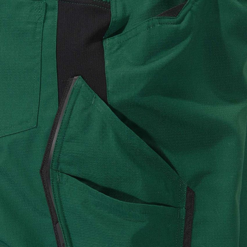 Pracovné nohavice: Zimné nohavice do pása e.s.vision + zelená/čierna 2