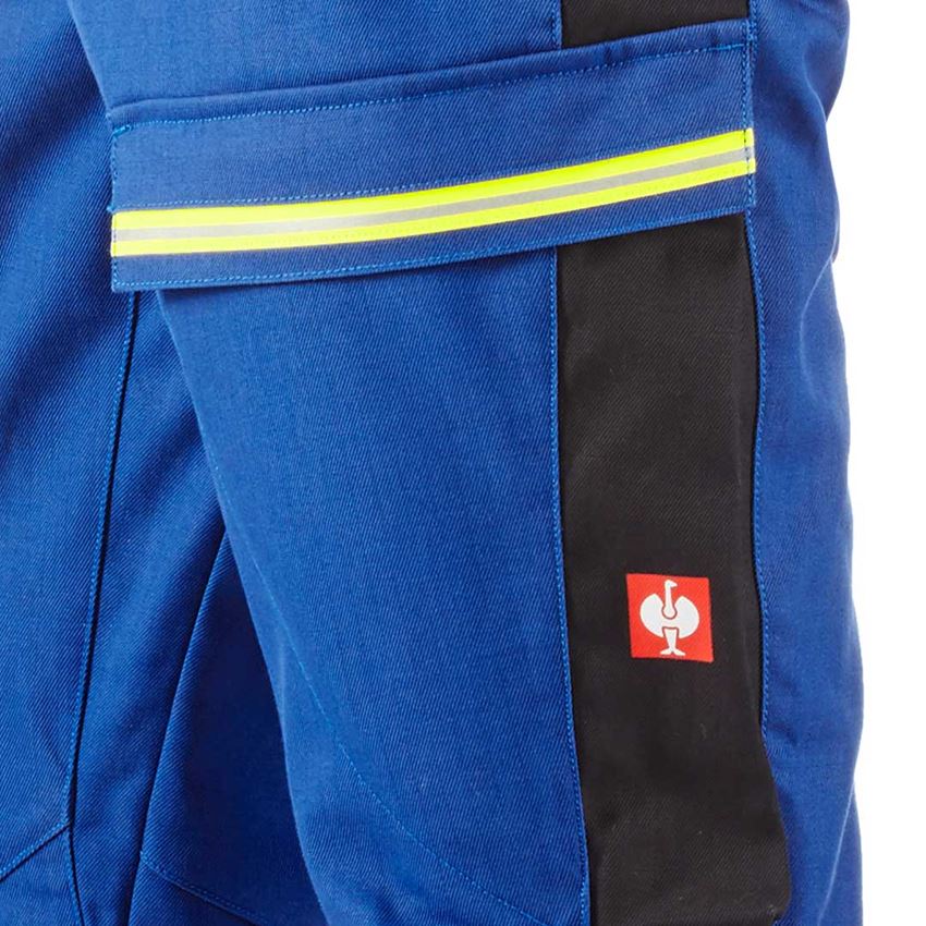 Pracovné nohavice: Nohavice s náprsenkou e.s.vision multinorm + nevadzovo modrá/čierna 2