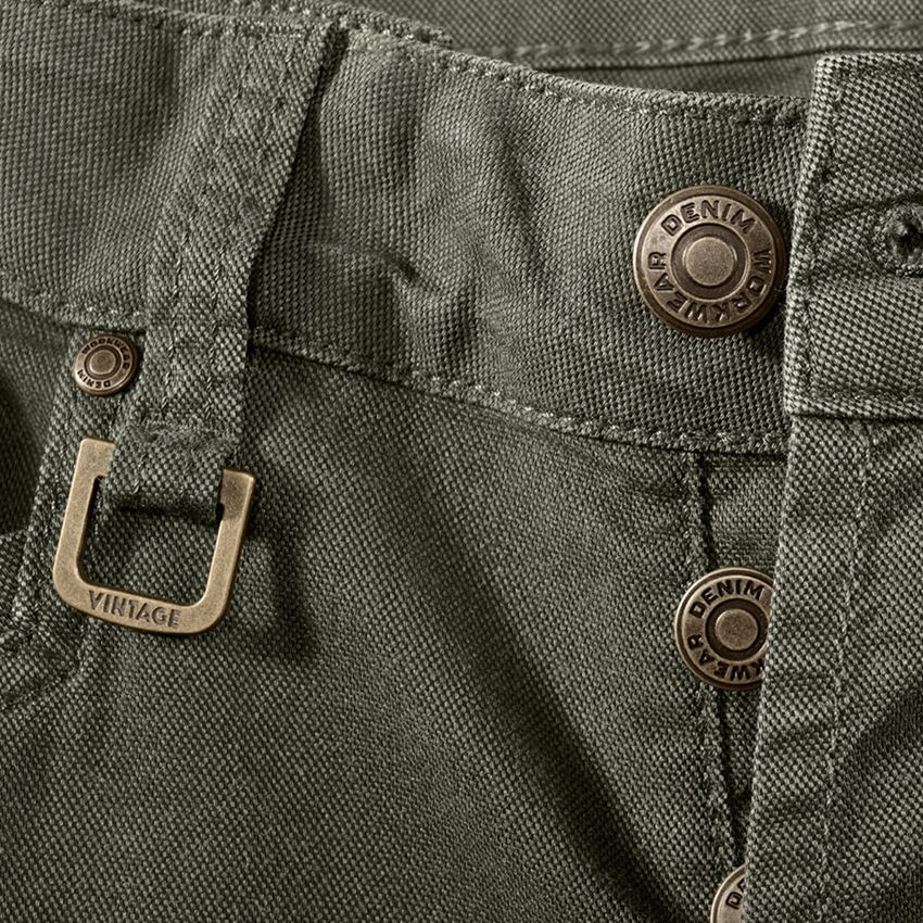 Pracovné nohavice: Pracovné cargo nohavice e.s.vintage + maskáčová zelená 2