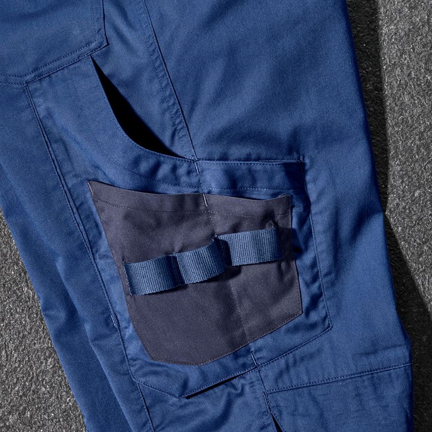 Pracovné nohavice: Nohavice do pása e.s.concrete light + alkalická modrá/tmavomodrá 2