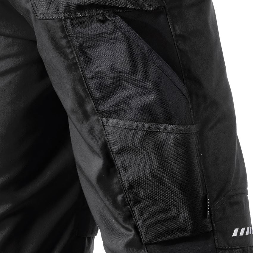 Pracovné nohavice: Nohavice s náprsenkou e.s.motion zima + čierna 2