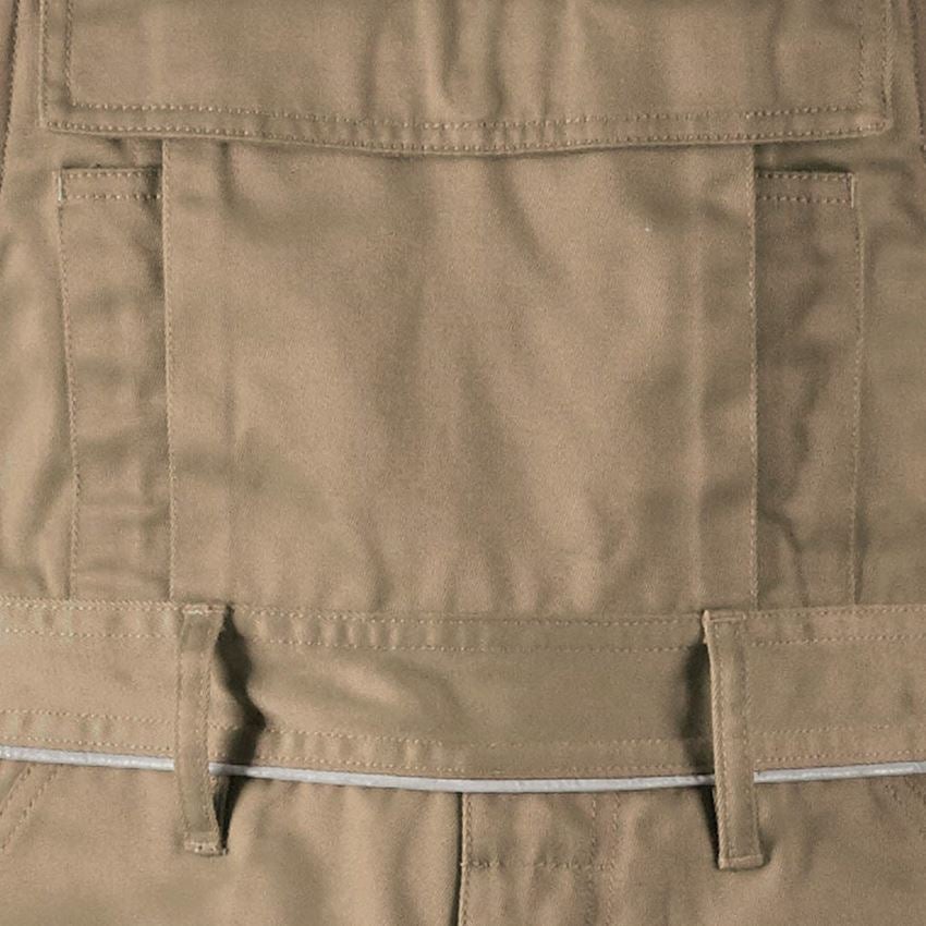 Pracovné nohavice: Nohavice s náprsenkou e.s.classic + kaki 2