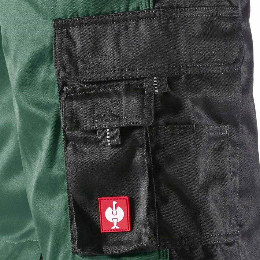 Pracovné nohavice: Šortky e.s.image + zelená/čierna 2