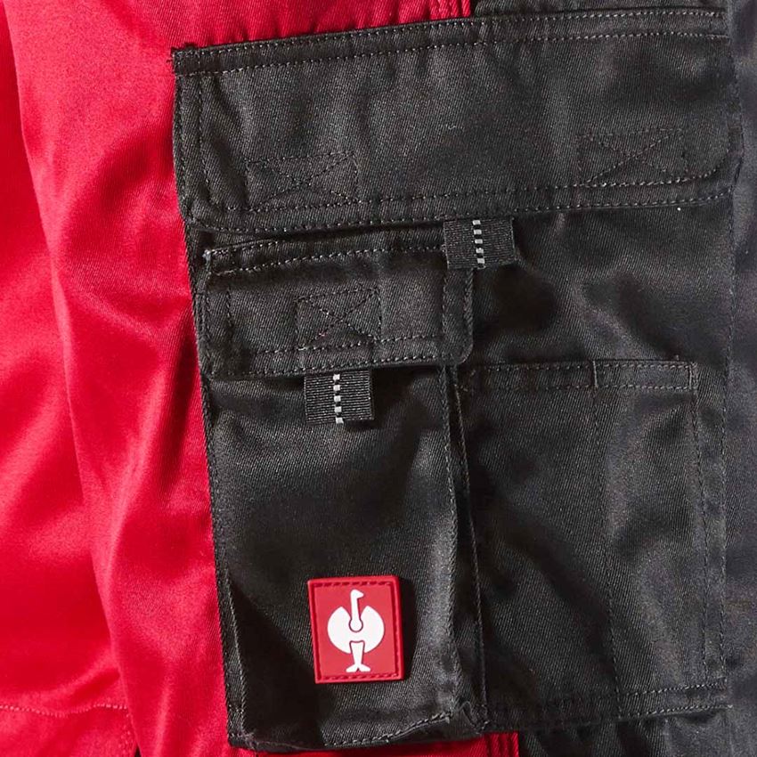 Pracovné nohavice: Šortky e.s.image + červená/čierna 2
