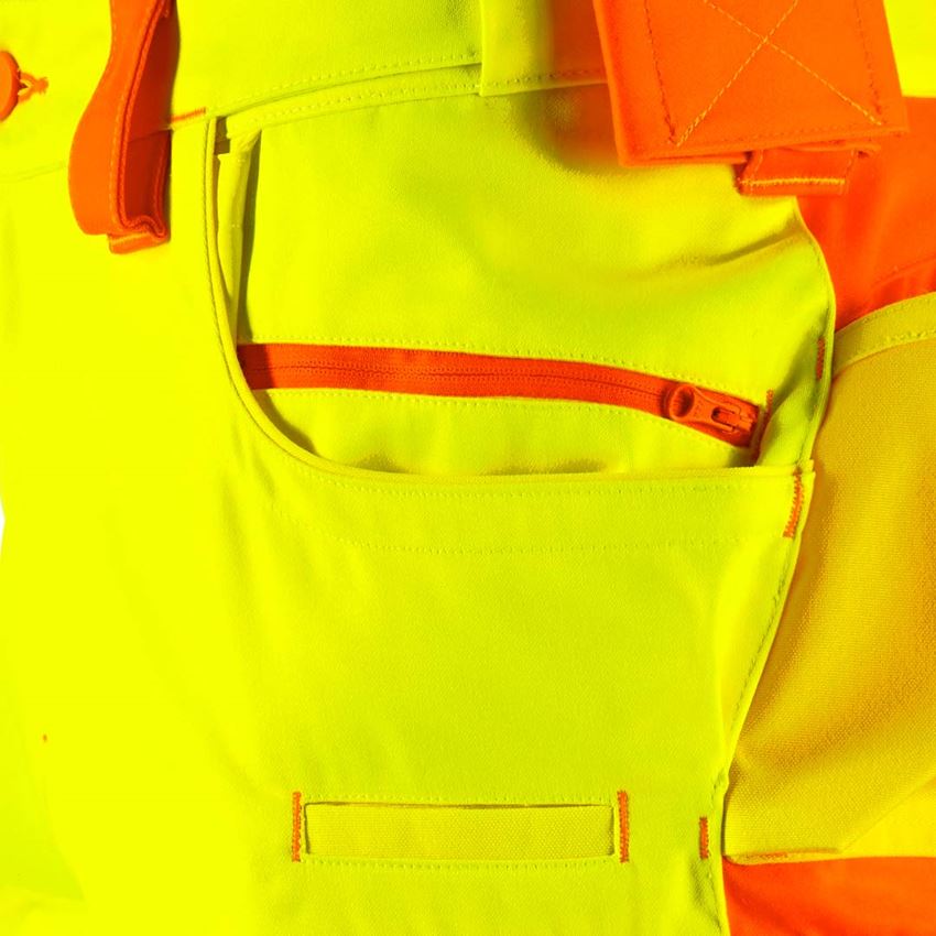 Pracovné nohavice: Reflexné šortky e.s.motion 2020 + výstražná žltá/výstražná oranžová 2
