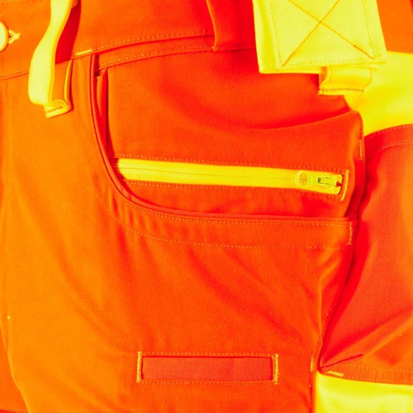 Pracovné nohavice: Reflexné šortky e.s.motion 2020 + výstražná oranžová/výstražná žltá 2