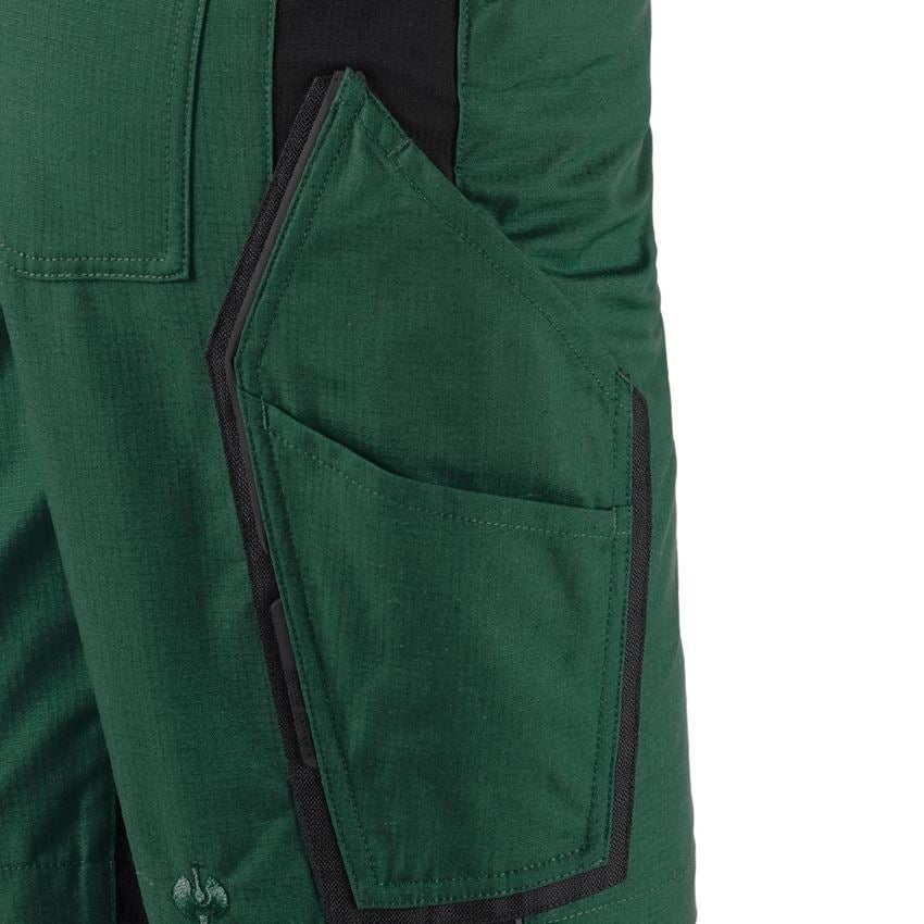 Pracovné nohavice: Šortky e.s.vision, dámske + zelená/čierna 2